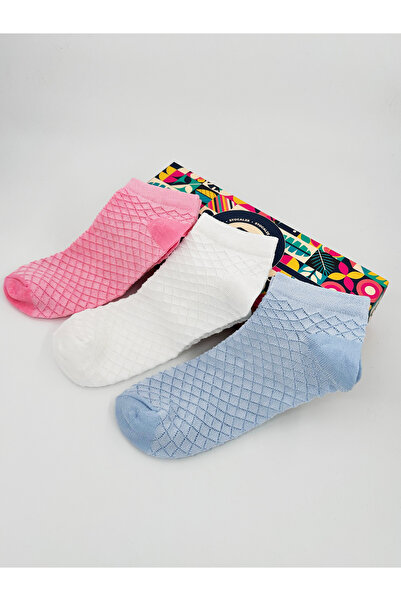 STOCALZE Pachet de 6 șosete din bumbac pentru femei bumbac moale anti-transpirație și cu model moale în relief.