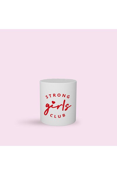 LIWOGY Strong Girls Club Printed Decorative Makeup Brush Holder & Organizer & Toothbrush Holder & Pen Holder