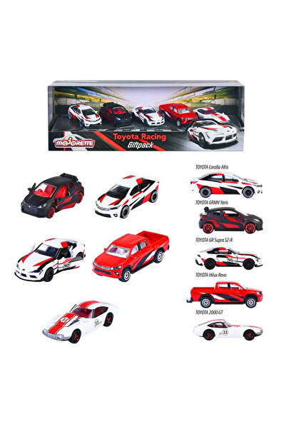 Genel Markalar MAJORETTE 2053189 TOYOTA RACİNG METAL ARABALAR 5 Lİ SET 3+ ( 1...