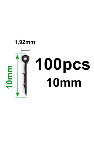 Choice 100 قطعة من طُعم معدني، مسامير، خطاف صيد سمك الشبوط، طُعم، دبابيس، مسا...