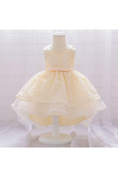 Superbaby Rochita eleganta ivoire cu trena