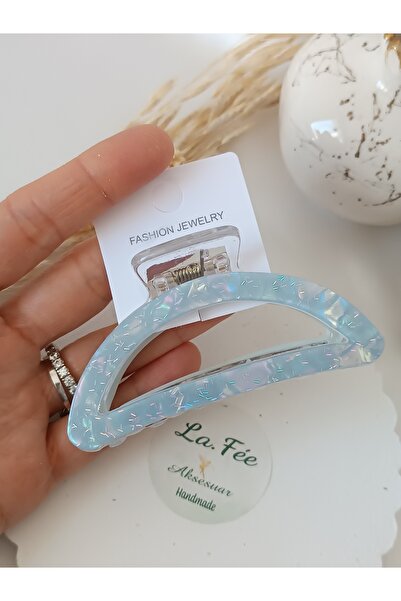 La fee aksesuar Agrafă de păr pentru femei Bone Blue, moale, colorată, cu scl...