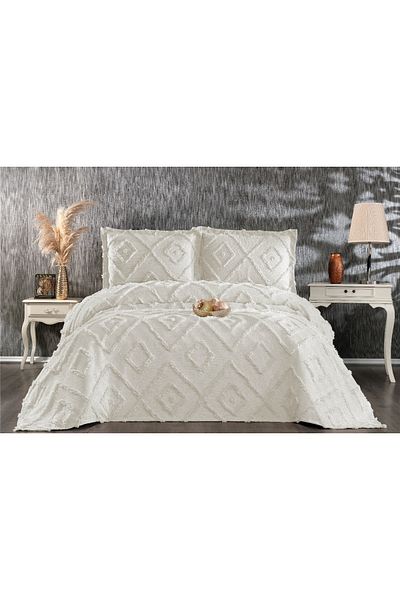 Sivalde Harmony Cream Double Chenille Pique Set