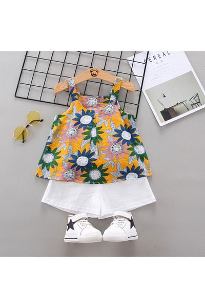 Superbaby Costumas pentru fetite - Flori colorate