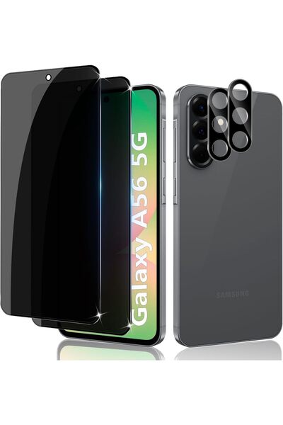 Rivor Samsung Galaxy A56 Uyumlu Hayalet Ekran Koruyucu 9D Cam +Kamera Koruyuc...