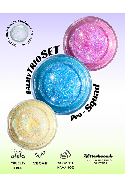 the glitter boomb - Jel Glitter - Balmy Trio Set