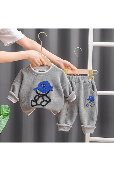Superbaby Grey tracksuit for boys - Cuttie