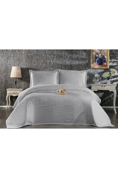 Sivalde İrem Gray Double Chenille Pique Set