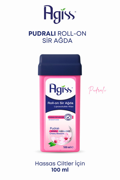 AGISS 3 Adet Kartuş Roll-on Ağda Isıtıcı Ağda Makinesi 100 Metre Ağda Bezi Hassas Ciltler için Ağda Seti