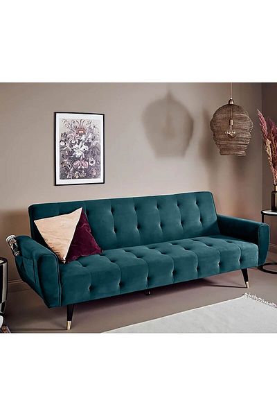 BACK COMFORT SleepEase | 2 In 1 Sofabed Linen Upholstered