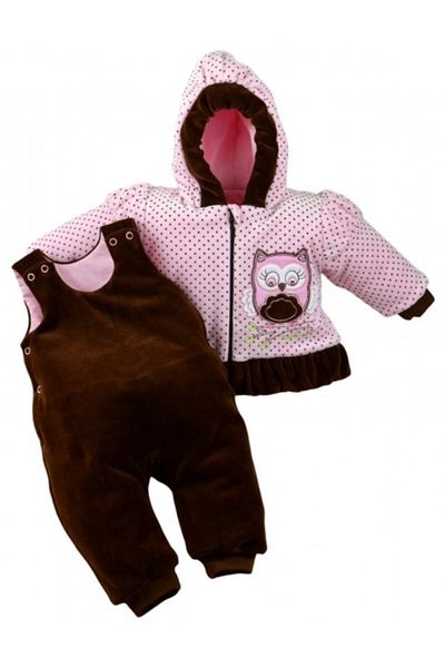 Superbaby Compleu bebelusi roz - Bufnita