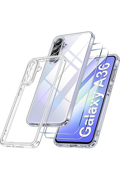 Rivor Samsung Galaxy A36 Uyumlu Kılıf Kamera Çıkıntılı Şeffaf İnce Silikon Ka...
