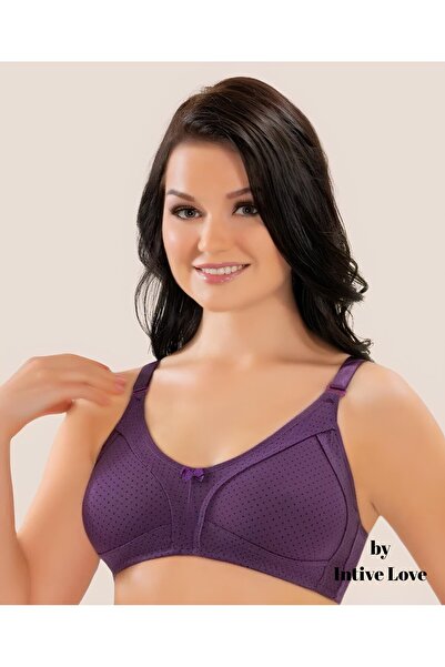 İntive Lingerie Liza cu model cu buline din bumbac pieptănat cu bretele groas...