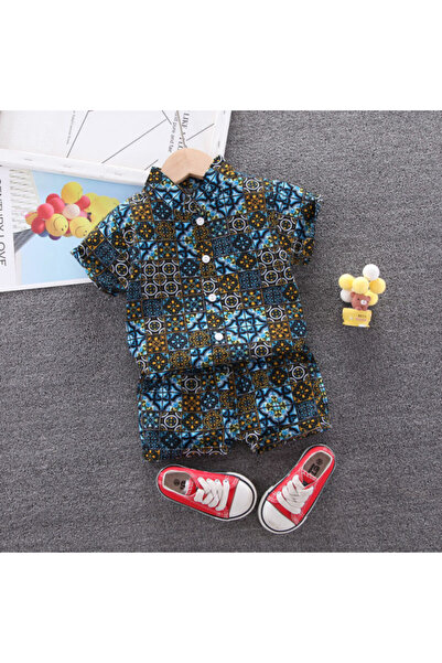 Superbaby Costumas de vara pentru baietei - Arabic mosaic