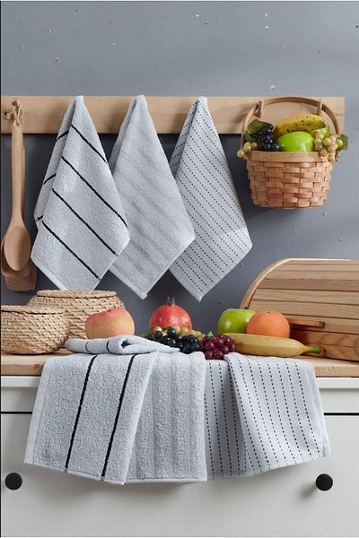 Mira Home Σετ 6 Πετσέτες Κουζίνας Προσώπου Sophia 30 X 50 cm
