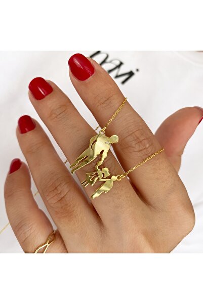simurg jewellery Gümüş Baba-Kız-Erkek Çocuk Kolye