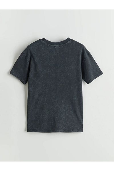 LC Waikiki Lcw Kids Anthracite Crew Neck Boys T-Shirt