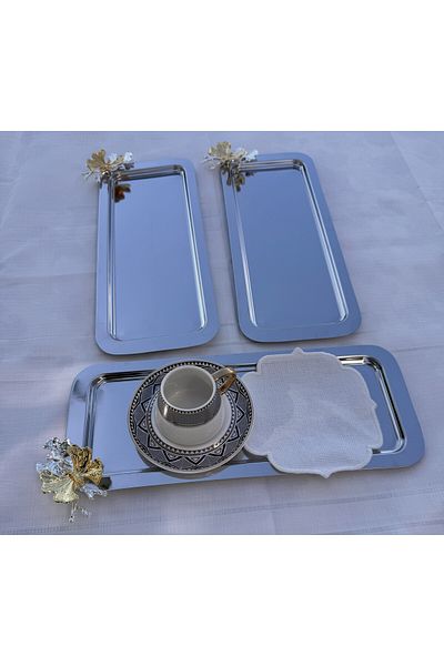 Abant 3-Piece Presentation Tray with Baton Butterfly Accessories