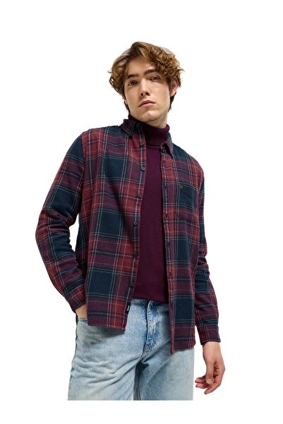 The Bear House قميص رجالي كاجوال بقصّة سليم ومُنقوش متعدد الألوان، مناسب لكل ...