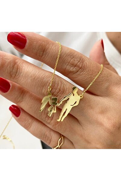simurg jewellery Gümüş Baba-Kız-Erkek Çocuk Kolye