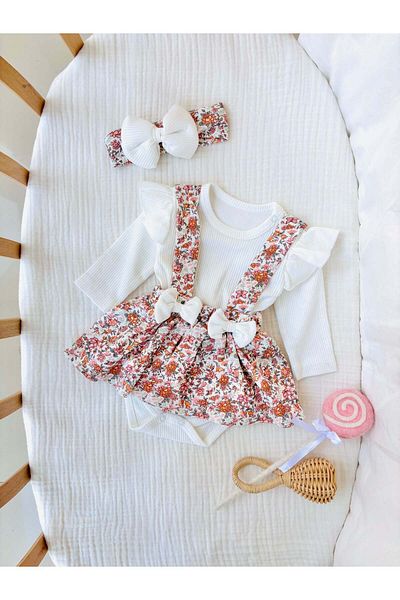 NUNU BABY Pamela 3 Piece Dress Set