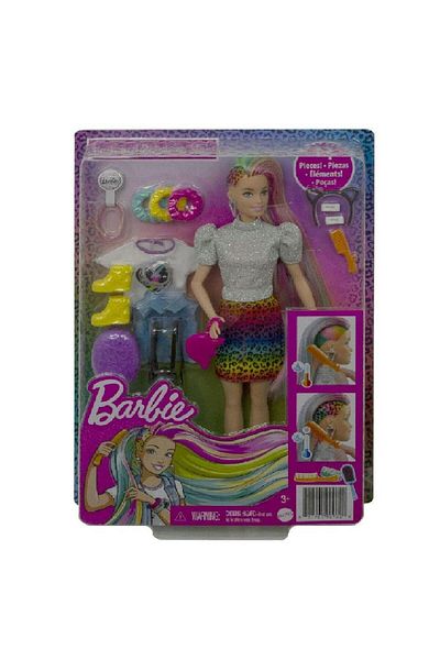 L.O.L. SURPRISE Barbie Leopard Rainbow Hair Feature Doll