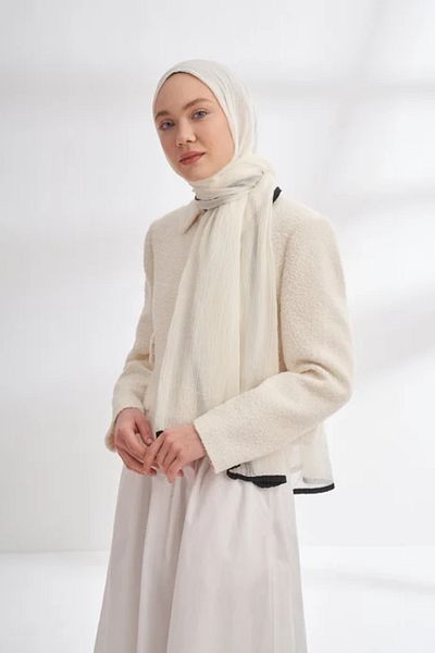 ARMANDA Muslin Piping Shawl -90 X 200- 3352-01