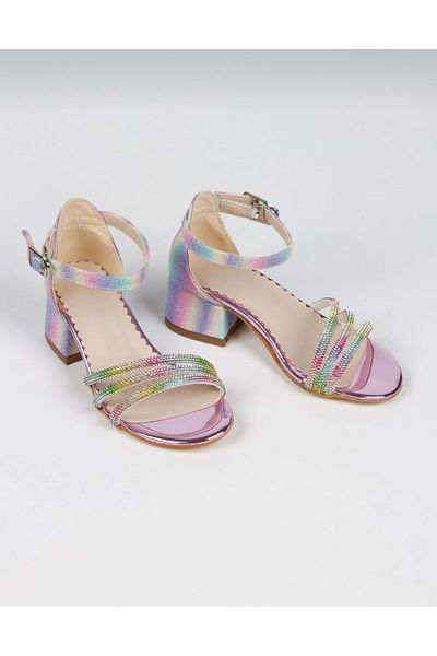 Brs Girl's Heeled Evening Dress Shoes