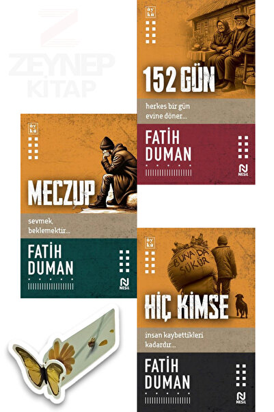Nesil Yayınları Meczup - 152 Gün - Hiç Kimse(Fatih Duman)(Özel Tasarım Kelebe...