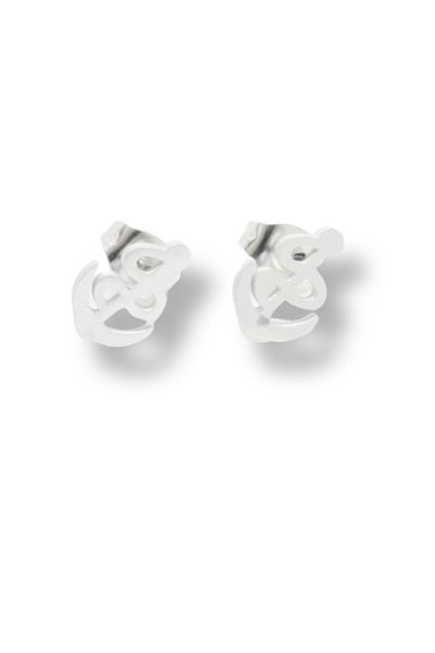 Waves And Pebbles Anchor Earrings