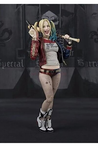 Meyra Accessories Harley Quinn anime action figür 3 kafalı 13 cm sevimli kaliteli hediyelik figür
