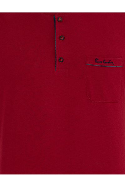 Pierre Cardin Ανδρικό σετ πιτζάμες 100% βαμβακερό 2 τεμαχίων με φαρδύ κουτί S4.Q.T3.K.4K.R3