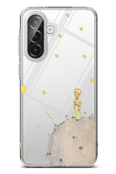 TechTree جراب سيليكون شفاف بتصميم الأمير الصغير متوافق مع هاتف Galaxy A36