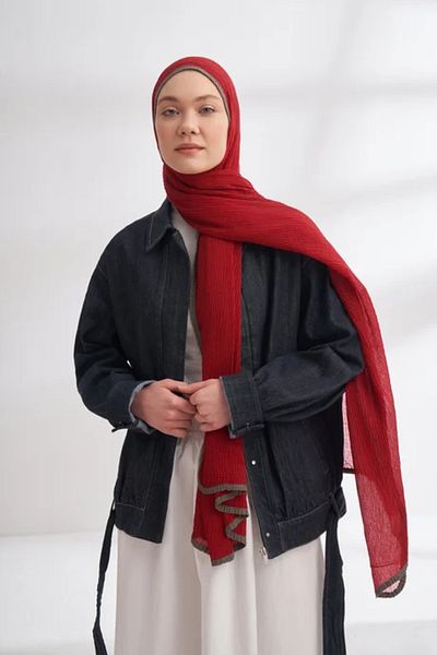 ARMANDA Muslin Piping Shawl -90 X 200- 3352-01