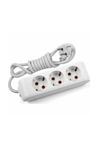 VİKO 2 Metre Üçlü Priz Uzatma Kablosu 3x2.5 Ttr Cca Tam Kesit 3lü Çocuk Korumalı