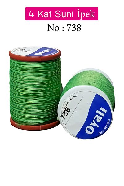 NETWORK ART Embroidered 4 Layers Rayon Yarn Needlework Needlepoint Beading Floss Crochet No:738