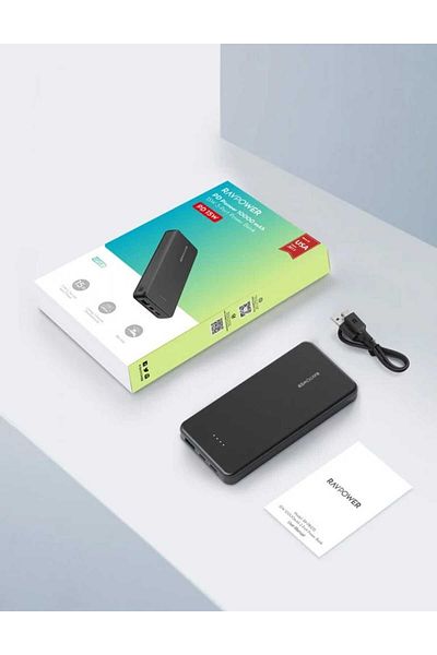 RavPower RAVPower 10000mAh Battery with Type-C Port, Micro Port, and 15W USB Port