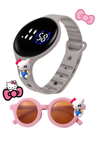 intermax 1-13 Years Old Cool Kids Set of 3 Sunglasses, Glasses Case and Digital Wristwatch