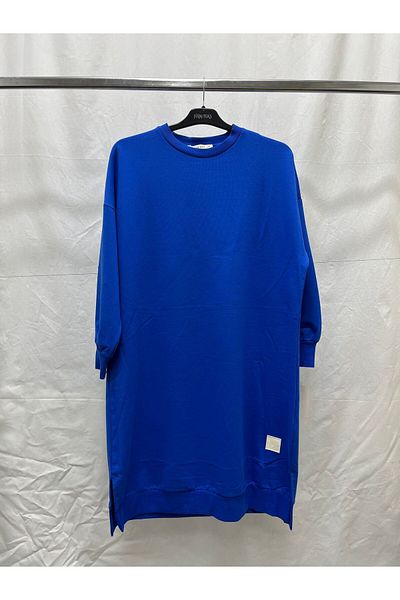 Zeynep Butik Organic Cotton Soft Crew Neck Comfortable Fit Sleeves Elastic Long Hijab Tunic 30645 1264