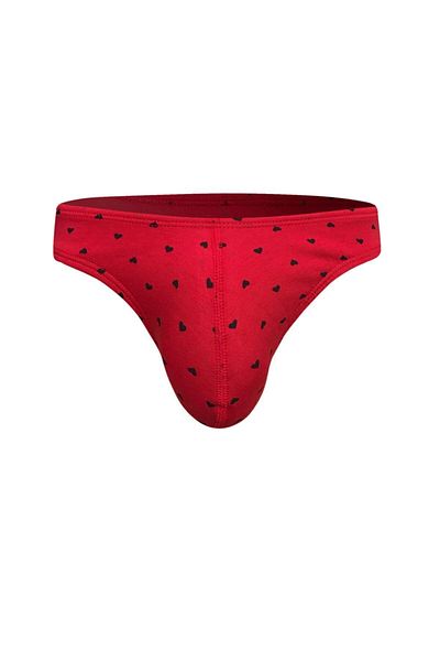 bazaar-turkey all you need Heart Patterned Red Men's Fit Slip 6481