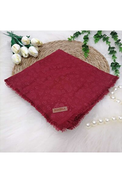 Bonjela زهرة نمط الجاكار وشاح ms111