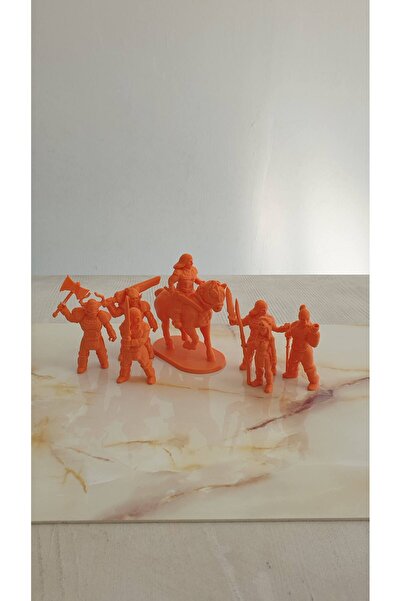 Kidkodbot 3D Baskı Yedi Parça Barbar Klanı RYO Figür Seti