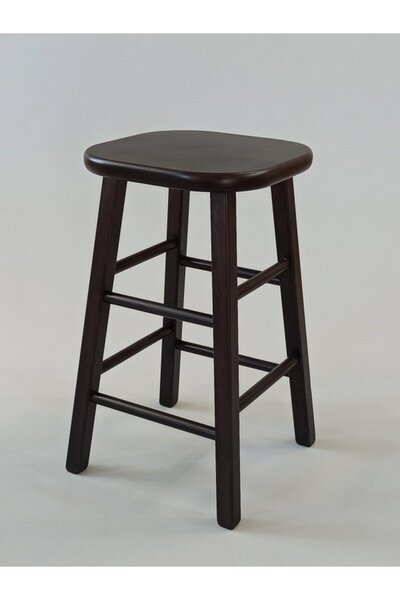 Özer Aldoğan Ahşap Bar Taburesi 60cm (35cmx35cm)