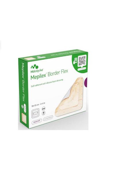 MÖLNLYCKE HEALTH CARE Mepilex plasters 10cm*10cm for difficult wounds and bedsores (box: five pieces)