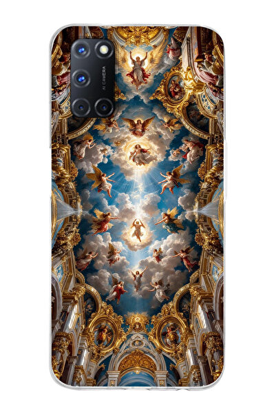 moonset Oppo A52 / A72 / A92 Uyumlu Sanat Tasarımlı Baskılı Şeffaf Telefon Kı...