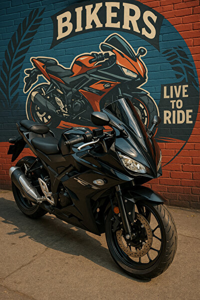 Yamaha R25 Winglet Kanat – Siyah Parlak, Motosiklet Aerodinamik Aksesuar