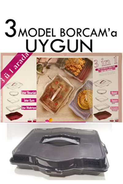 abnturk Rengi Değişiyor Farklı Renklerde 3in1 Yuvarlak Kare Dikdörtgen Borcam...