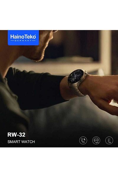 haino teko germany Hino Teko RW32 Smart Watch AMOLED HD IPS Screen Curved Glass with 3 Multicolor Bands