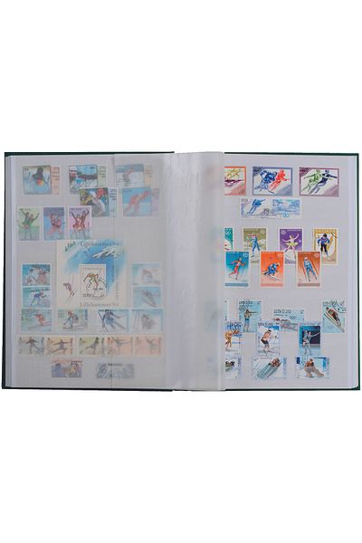 PULKO HistorY 1970 Stampbook Classic, 30 Sheets, 60 Pages, A4+, White Ground, Green