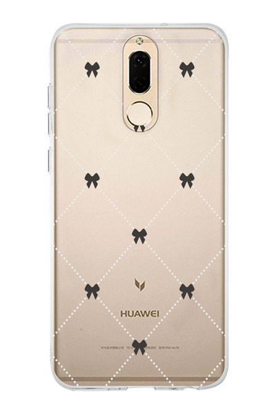 moonset Huawei Mate 10 Lite Uyumlu Kurdeleler Tasarımlı Baskılı Şeffaf Telefo...